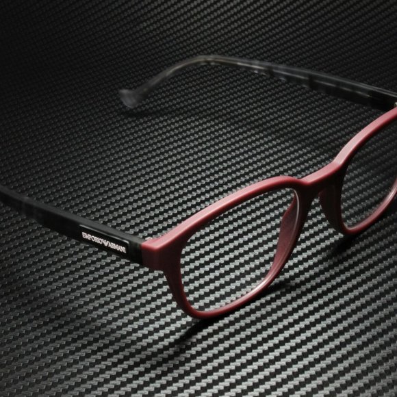 New Emporio Armani Men's Matte Bordeaux Eyeglasses! - Picture 1 of 8